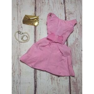 1963 Remco Judy Littlechap Judy's Party Dress, Jewelry, & Purse #1110